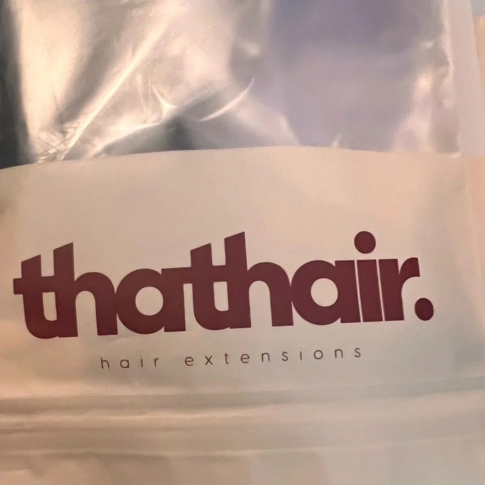 Thathair 16” Black Hair Extensions ~ One Straight & One Wavy